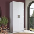Dulap pentru haine, Hanah Home, BA221, 90x210x57.5 cm, PAL melaminat, Alb