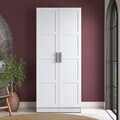 Dulap pentru haine, Hanah Home, BA221, 90x210x57.5 cm, PAL melaminat, Alb