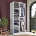 Dulap pentru haine, Hanah Home, BA221, 90x210x57.5 cm, PAL melaminat, Alb