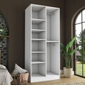 Dulap pentru haine, Hanah Home, BA222, 90x210x57.5 cm, PAL melaminat, Alb