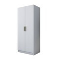 Dulap pentru haine, Hanah Home, BA170, 90x210x57.5 cm, PAL melaminat, Alb
