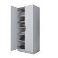 Dulap pentru haine, Hanah Home, BA170, 90x210x57.5 cm, PAL melaminat, Alb