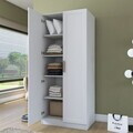 Dulap pentru haine, Hanah Home, BA202, 90x210x57.5 cm, PAL melaminat, Alb