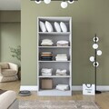 Dulap pentru haine, Hanah Home, BA202, 90x210x57.5 cm, PAL melaminat, Alb