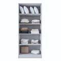 Dulap pentru haine, Hanah Home, BA202, 90x210x57.5 cm, PAL melaminat, Alb