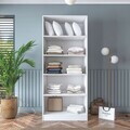 Dulap pentru haine, Hanah Home, BA188, 90x210x57.5 cm, PAL melaminat, Alb