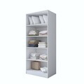 Dulap pentru haine, Hanah Home, BA188, 90x210x57.5 cm, PAL melaminat, Alb