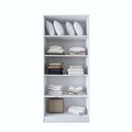 Dulap pentru haine, Hanah Home, BA180, 90x210x57.5 cm, PAL melaminat, Alb