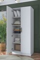 Dulap pentru haine, Hanah Home, BA160, 90x210x57.5 cm, PAL melaminat, Alb