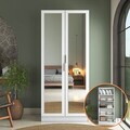 Dulap pentru haine, Hanah Home, BA231, 90x210x57.5 cm, PAL melaminat, Alb