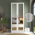 Dulap pentru haine, Hanah Home, BA231, 90x210x57.5 cm, PAL melaminat, Alb