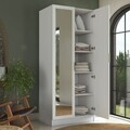Dulap pentru haine, Hanah Home, BA231, 90x210x57.5 cm, PAL melaminat, Alb