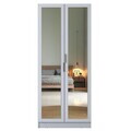 Dulap pentru haine, Hanah Home, BA231, 90x210x57.5 cm, PAL melaminat, Alb