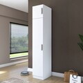 Dulap pentru haine, Hanah Home, BA212, 45x255x57.5 cm, PAL melaminat, Alb