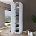 Dulap pentru haine, Hanah Home, BA212, 45x255x57.5 cm, PAL melaminat, Alb