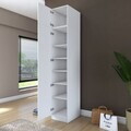 Dulap pentru haine, Hanah Home, BA212, 45x255x57.5 cm, PAL melaminat, Alb