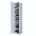 Dulap pentru haine, Hanah Home, BA212, 45x255x57.5 cm, PAL melaminat, Alb