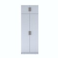 Dulap pentru haine, Hanah Home, BA209, 90x255x57.5 cm, PAL melaminat, Alb