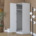 Dulap pentru haine, Hanah Home, BA205, 91x210x57.5 cm, PAL melaminat, Alb