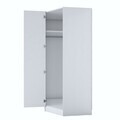 Dulap pentru haine, Hanah Home, BA205, 91x210x57.5 cm, PAL melaminat, Alb