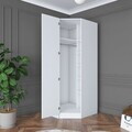 Dulap pentru haine, Hanah Home, BA183, 91x210x57.5 cm, PAL melaminat, Alb