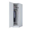 Dulap pentru haine, Hanah Home, BA183, 91x210x57.5 cm, PAL melaminat, Alb