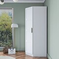 Dulap pentru haine, Hanah Home, BA191, 91x210x57.5 cm, PAL melaminat, Alb