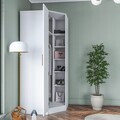 Dulap pentru haine, Hanah Home, BA191, 91x210x57.5 cm, PAL melaminat, Alb