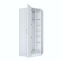 Dulap pentru haine, Hanah Home, BA191, 91x210x57.5 cm, PAL melaminat, Alb