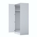 Dulap pentru haine, Hanah Home, BA191, 91x210x57.5 cm, PAL melaminat, Alb