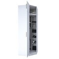 Dulap pentru haine, Hanah Home, BA213, 91x255x57.5 cm, PAL melaminat, Alb