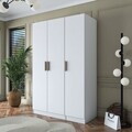Dulap pentru haine, Hanah Home, BA164, 135x210x57.5 cm, PAL melaminat, Alb