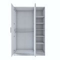 Dulap pentru haine, Hanah Home, BA164, 135x210x57.5 cm, PAL melaminat, Alb