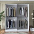 Dulap pentru haine, Hanah Home, BA163, 180x210x57.5 cm, PAL melaminat, Alb