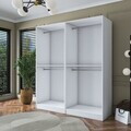 Dulap pentru haine, Hanah Home, BA163, 180x210x57.5 cm, PAL melaminat, Alb