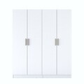 Dulap pentru haine, Hanah Home, BA163, 180x210x57.5 cm, PAL melaminat, Alb