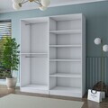 Dulap pentru haine, Hanah Home, BA194, 180x210x57.5 cm, PAL melaminat, Alb