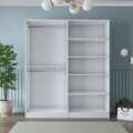 Dulap pentru haine, Hanah Home, BA194, 180x210x57.5 cm, PAL melaminat, Alb