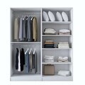Dulap pentru haine, Hanah Home, BA194, 180x210x57.5 cm, PAL melaminat, Alb