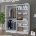 Dulap pentru haine, Hanah Home, BA186, 180x210x57.5 cm, PAL melaminat, Alb