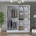 Dulap pentru haine, Hanah Home, BA186, 180x210x57.5 cm, PAL melaminat, Alb