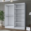 Dulap pentru haine, Hanah Home, BA186, 180x210x57.5 cm, PAL melaminat, Alb