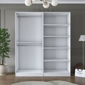 Dulap pentru haine, Hanah Home, BA186, 180x210x57.5 cm, PAL melaminat, Alb