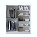 Dulap pentru haine, Hanah Home, BA186, 180x210x57.5 cm, PAL melaminat, Alb