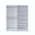 Dulap pentru haine, Hanah Home, BA156, 180x210x57.5 cm, PAL melaminat, Alb