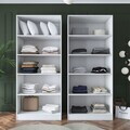 Dulap pentru haine, Hanah Home, BA165, 180x210x57.5 cm, PAL melaminat, Alb