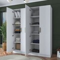 Dulap pentru haine, Hanah Home, BA165, 180x210x57.5 cm, PAL melaminat, Alb