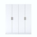 Dulap pentru haine, Hanah Home, BA165, 180x210x57.5 cm, PAL melaminat, Alb