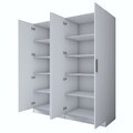 Dulap pentru haine, Hanah Home, BA165, 180x210x57.5 cm, PAL melaminat, Alb