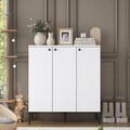 Casă din lemn pentru pisici, Hanah Home, PA102, 90x98.6x45 cm, PAL melaminat, Alb